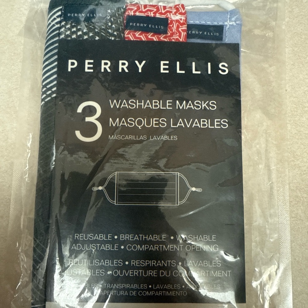 Perry Ellis Multi-Color Washable‎ Masks - Picture 2 of 5
